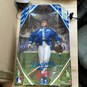 NIB Dodgers Barbie Doll Vintage